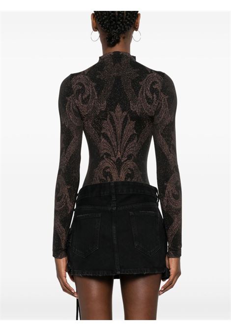 Body a fiori jacquard in nero Wolford x etro - donna WOLFORD X ETRO | 771148098